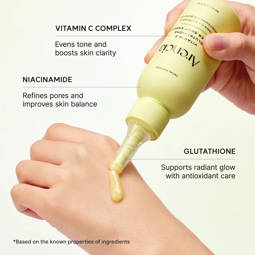 Arencia Vitamin C Glutathione Booster Shot Essence – Brightening & Dark Spot Care - 95 mL