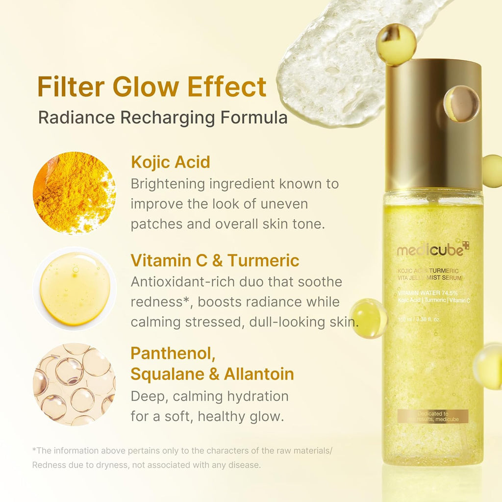 Medicube Kojic Acid Turmeric Vita Jelly Mist Serum