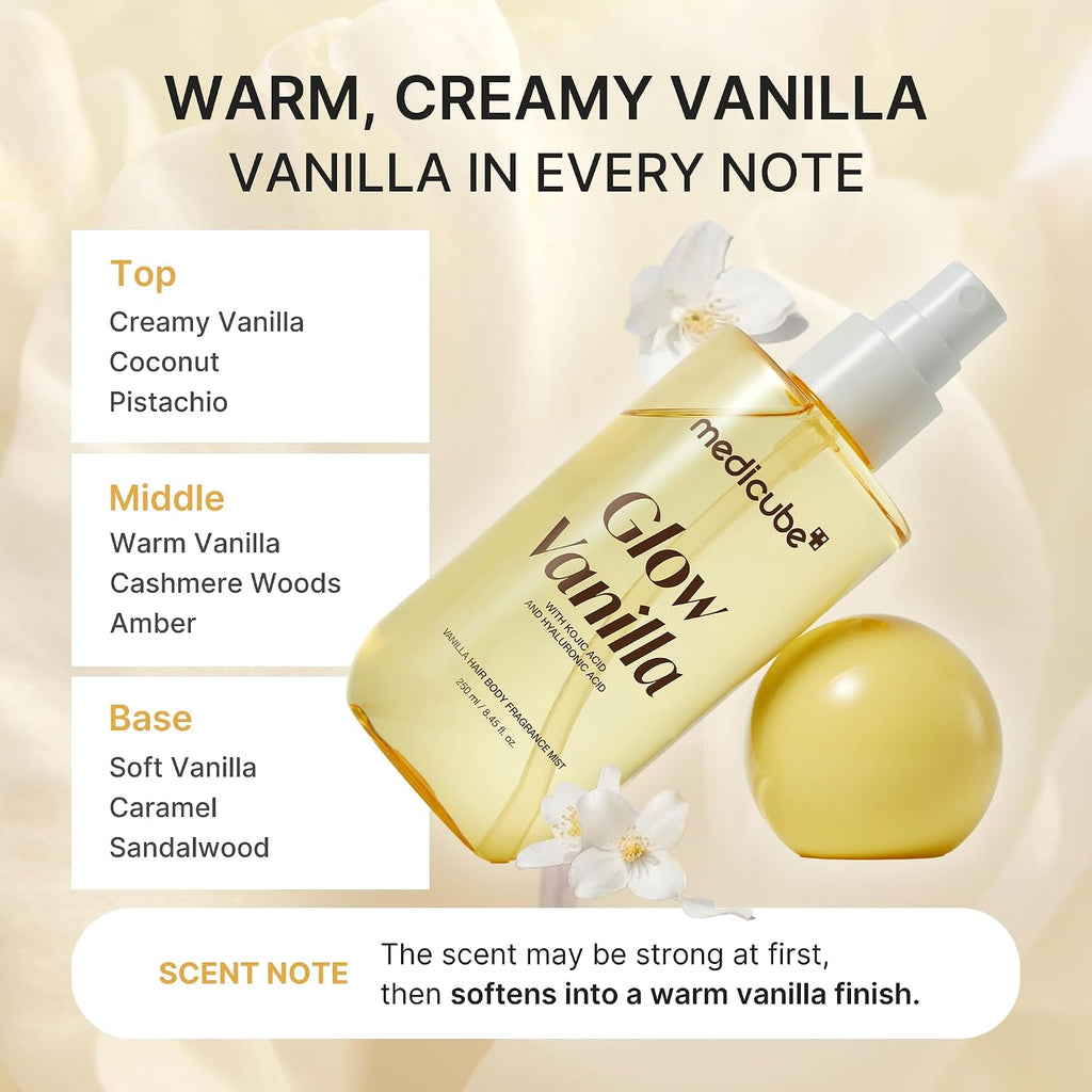 Medicube Glow Vanilla Hair & Body Fragrance Mist - 250ml