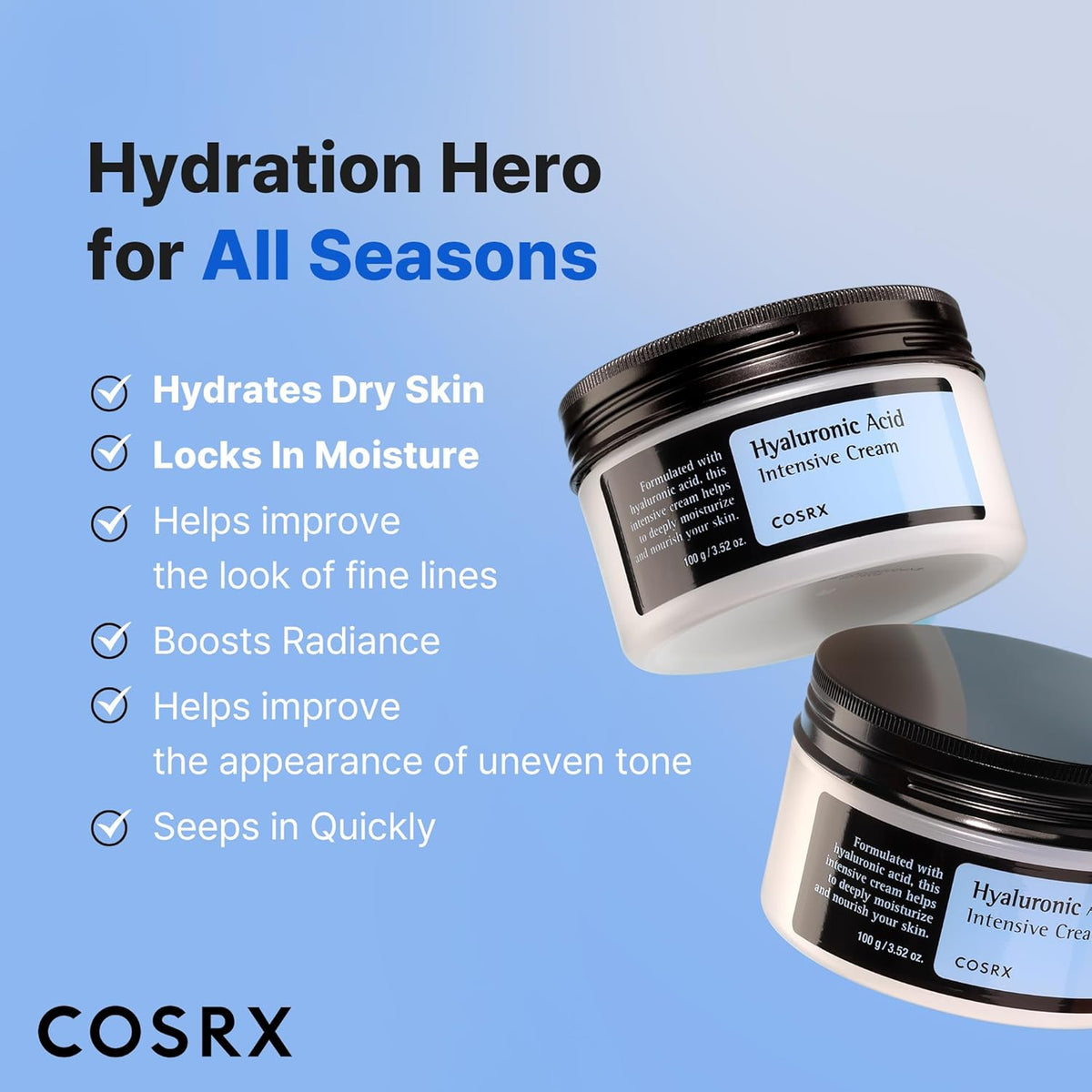 COSRX Hyaluronic Acid Intensive Cream – 100ml