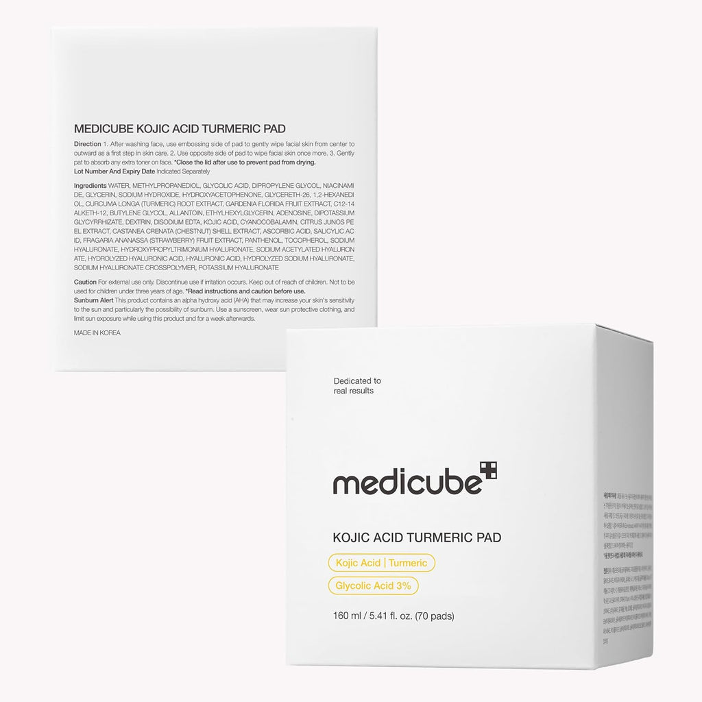 Medicube Kojic Acid Turmeric Toner Pad