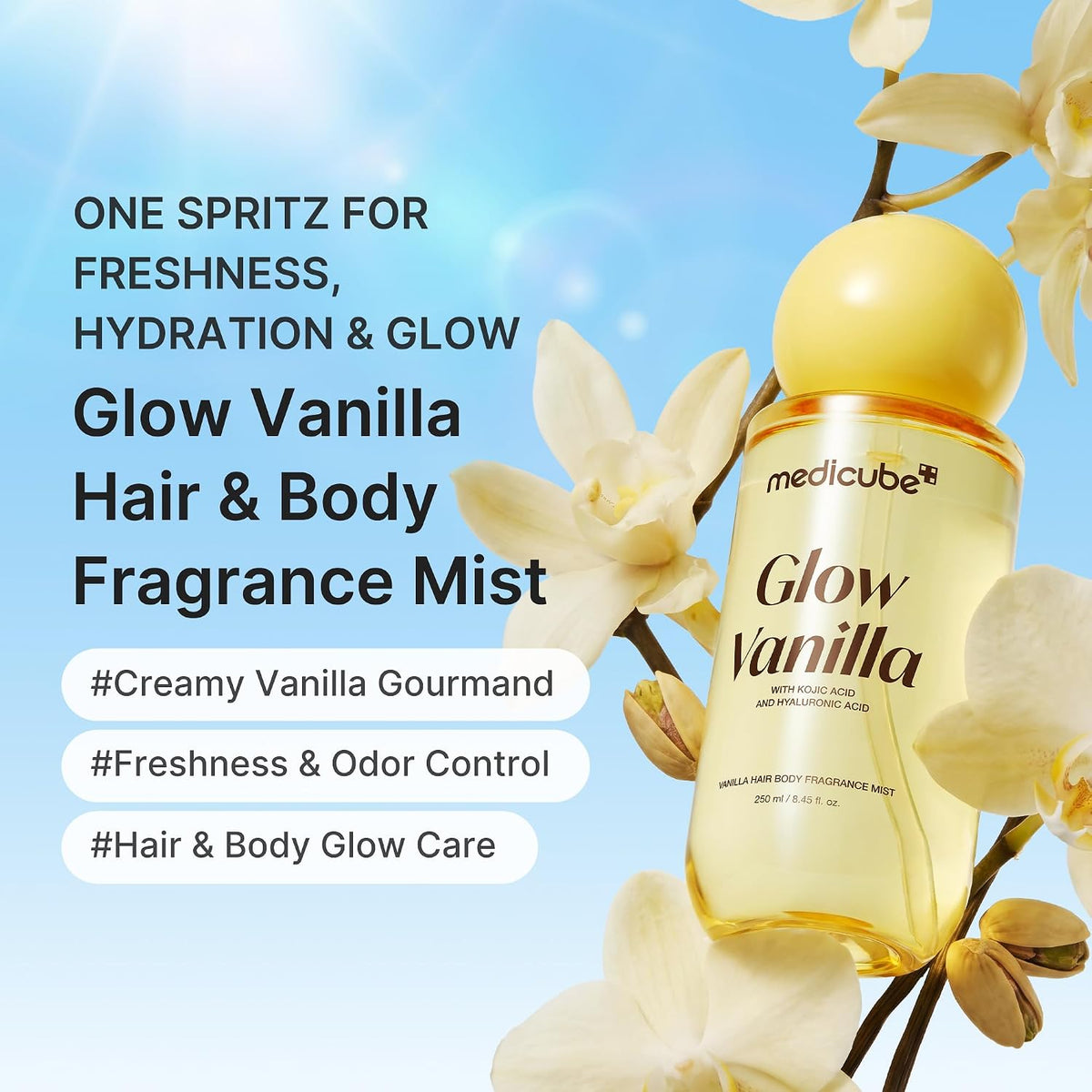 Medicube Glow Vanilla Hair & Body Fragrance Mist - 250ml