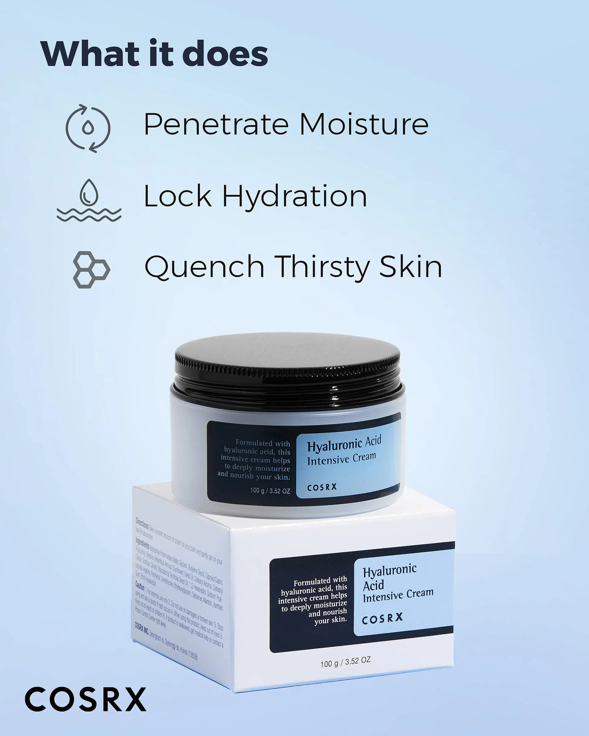 COSRX Hyaluronic Acid Intensive Cream – 100ml