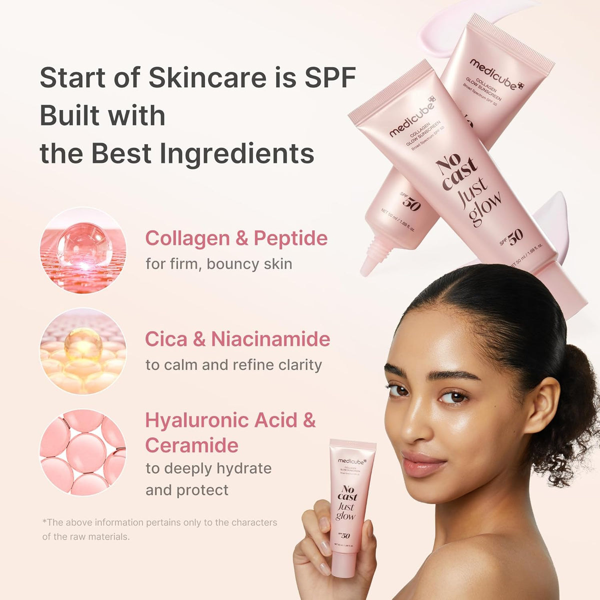 Medicube No Cast Just Glow Collagen Sunscreen SPF 50