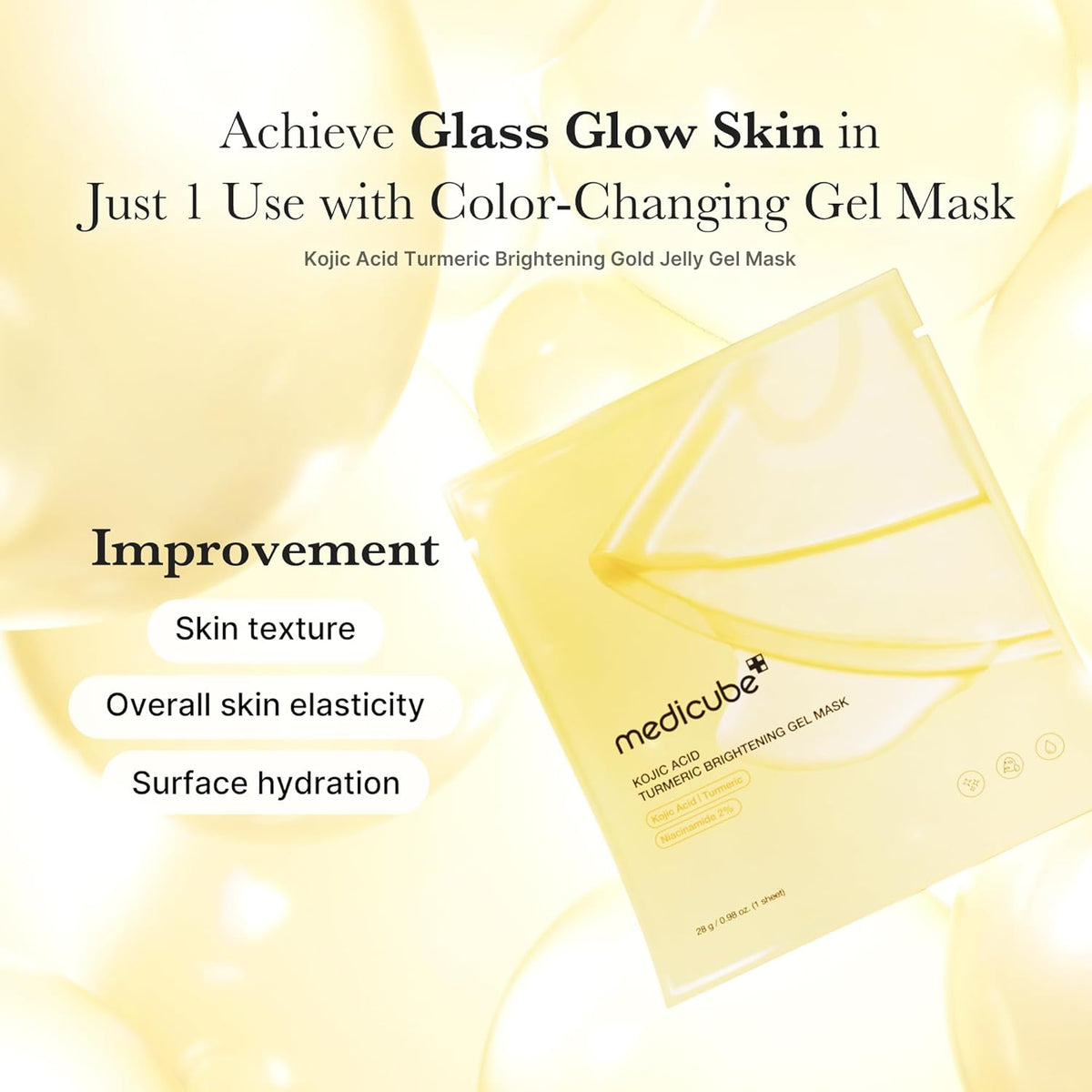 Medicube Kojic Acid Turmeric Gold Jelly Gel Mask