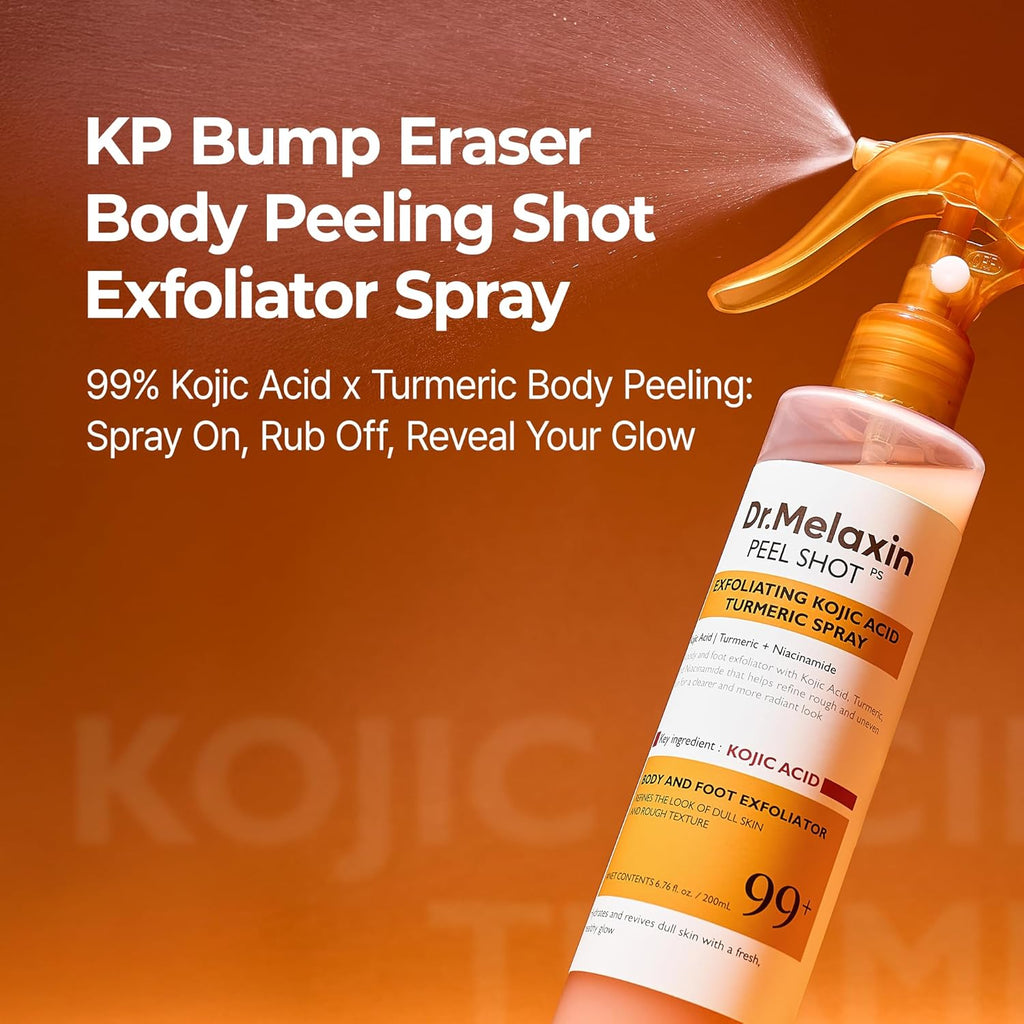 Dr.Melaxin Peel Shot Kojic Acid Turmeric Body Exfoliator Spray - 200ml
