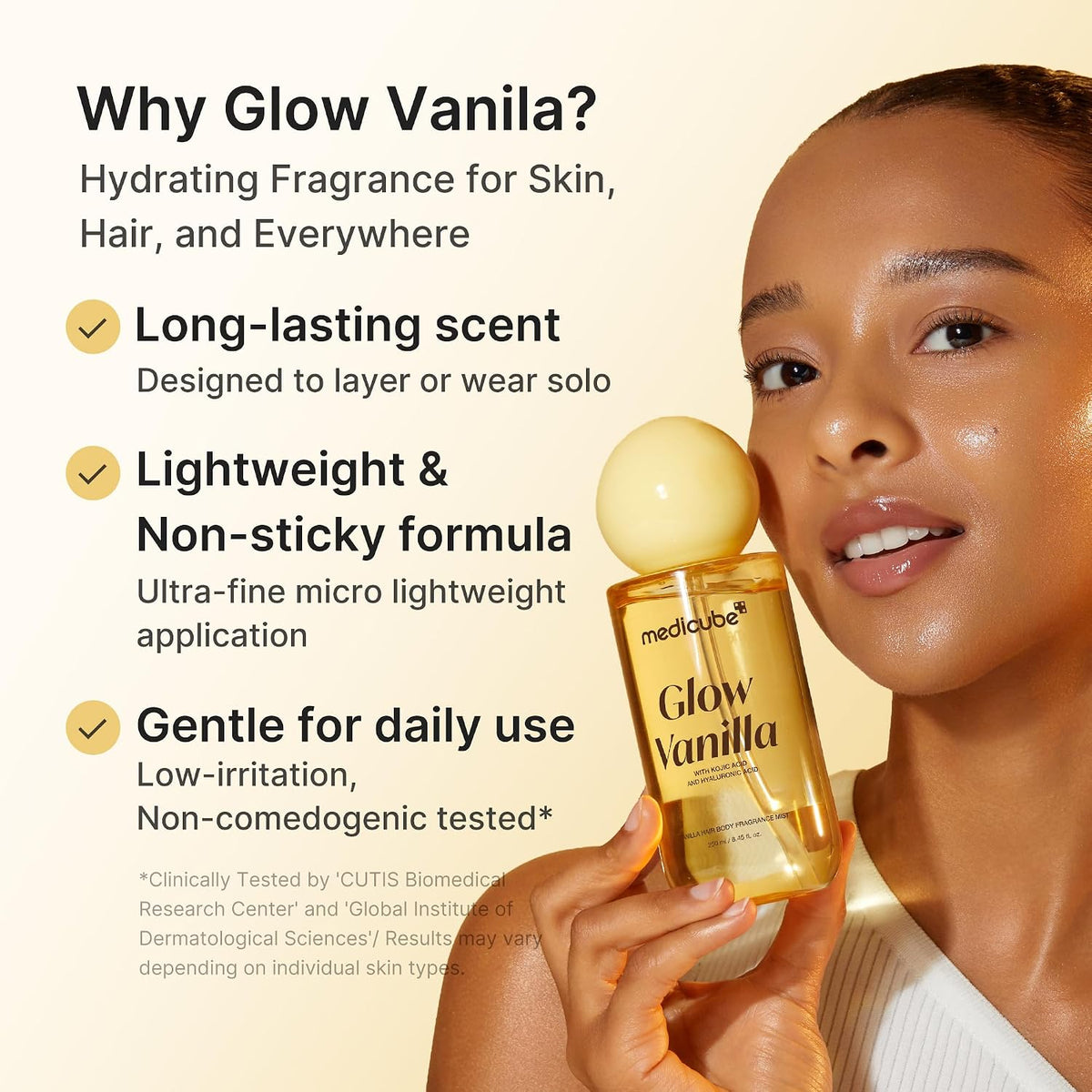 Medicube Glow Vanilla Hair & Body Fragrance Mist - 250ml
