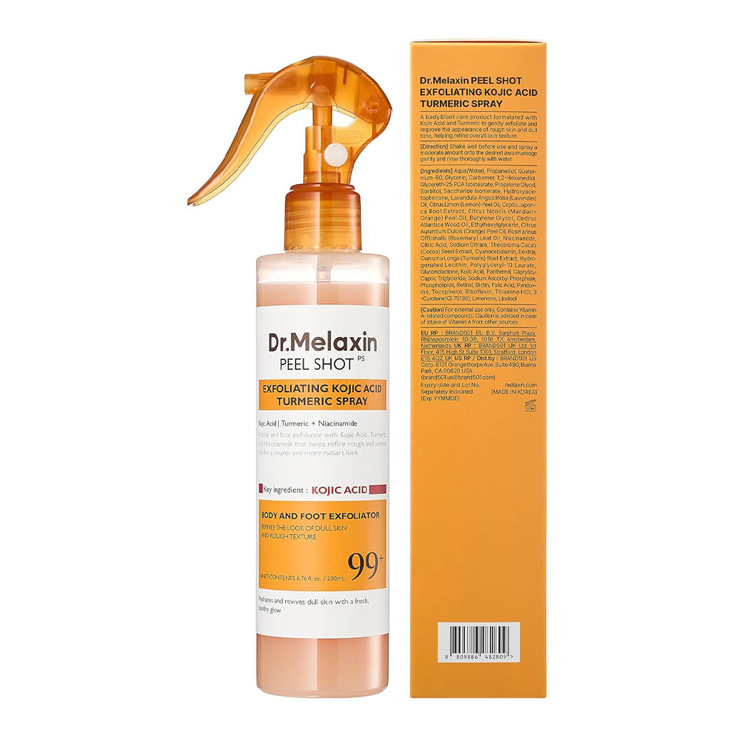 Dr.Melaxin Peel Shot Kojic Acid Turmeric Body Exfoliator Spray - 200ml