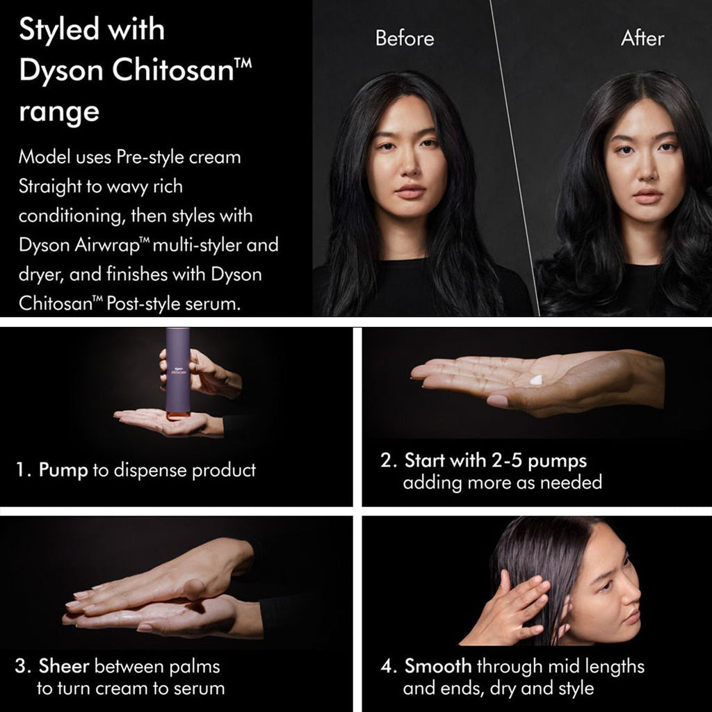 Dyson Chitosan Pre-style Cream - Straight to Wavy Rich Conditioning - 100ml