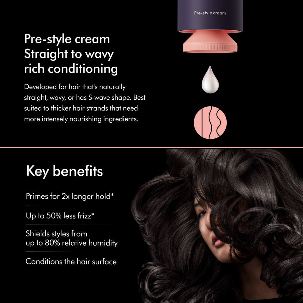 Dyson Chitosan Pre-style Cream - Straight to Wavy Rich Conditioning - 100ml