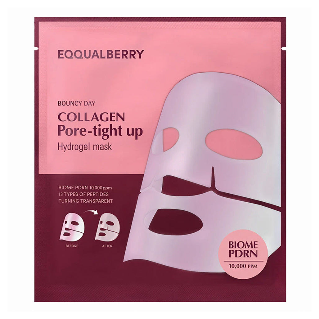 EQQUALBERRY Collagen Pore-Tight Up Hydrogel Mask - 4 Sheets