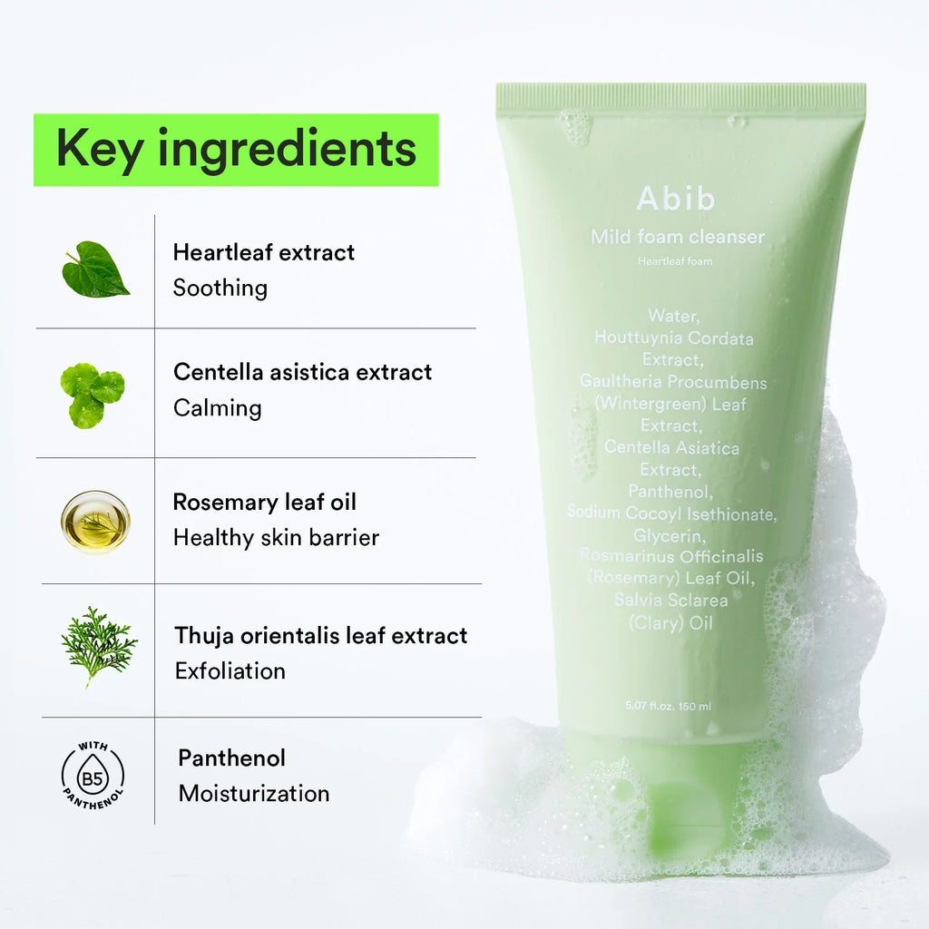 Abib Mild Foam Cleanser Heartleaf Foam - 150ml
