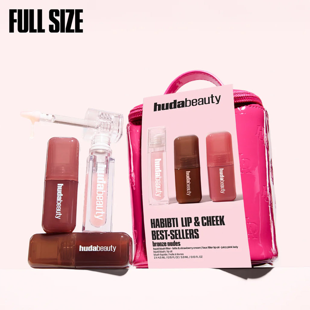 Huda Beauty HABIBTI Lip & Cheek Best Sellers Kit