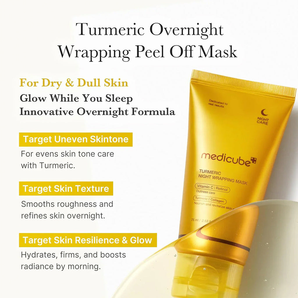 Medicube Kojic Acid Turmeric Night Wrapping Mask - 75ml
