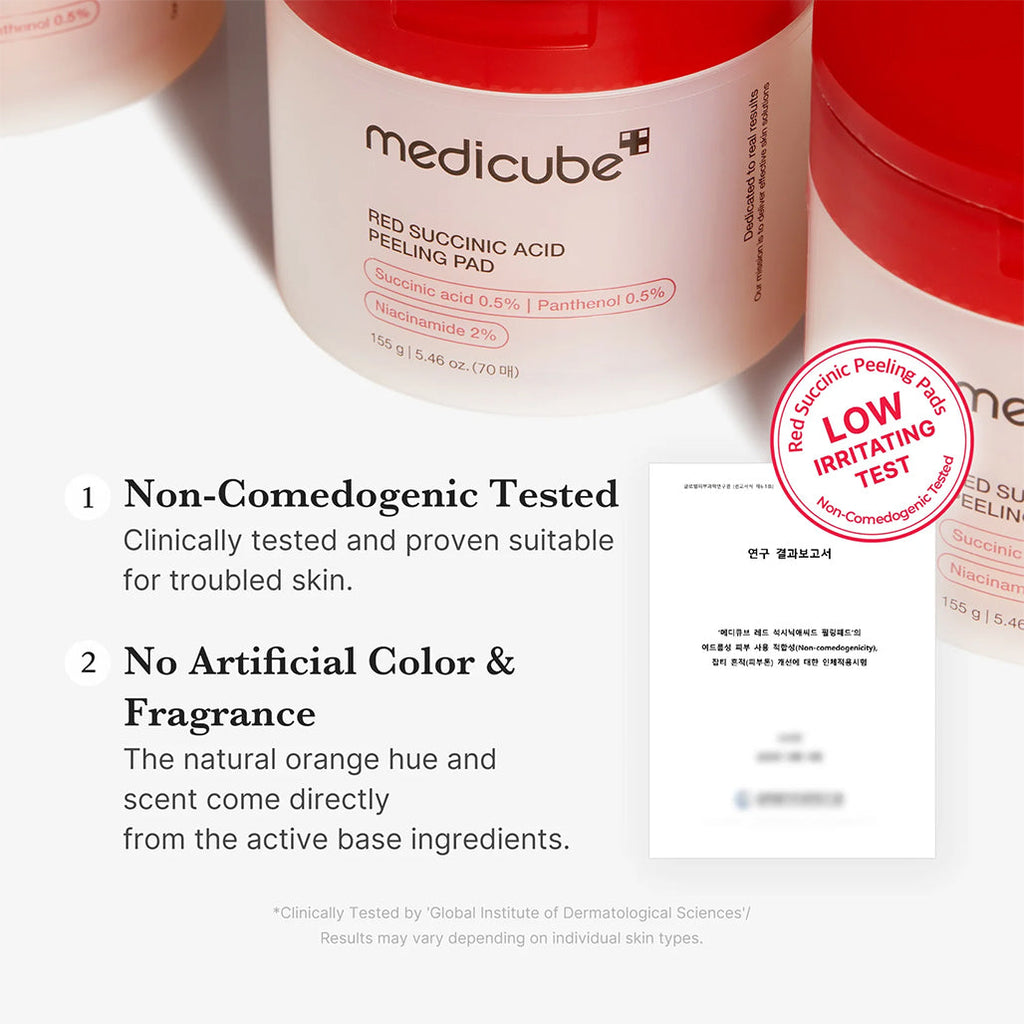 Medicube Red Succinic Acid Panthenol Pads - 70 Pads