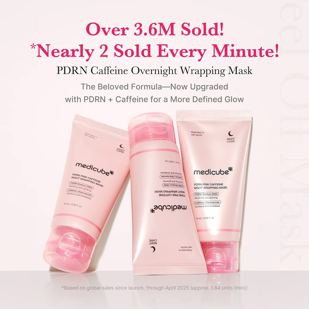 Medicube PDRN Pink Caffeine Overnight Wrapping Mask - 75ml