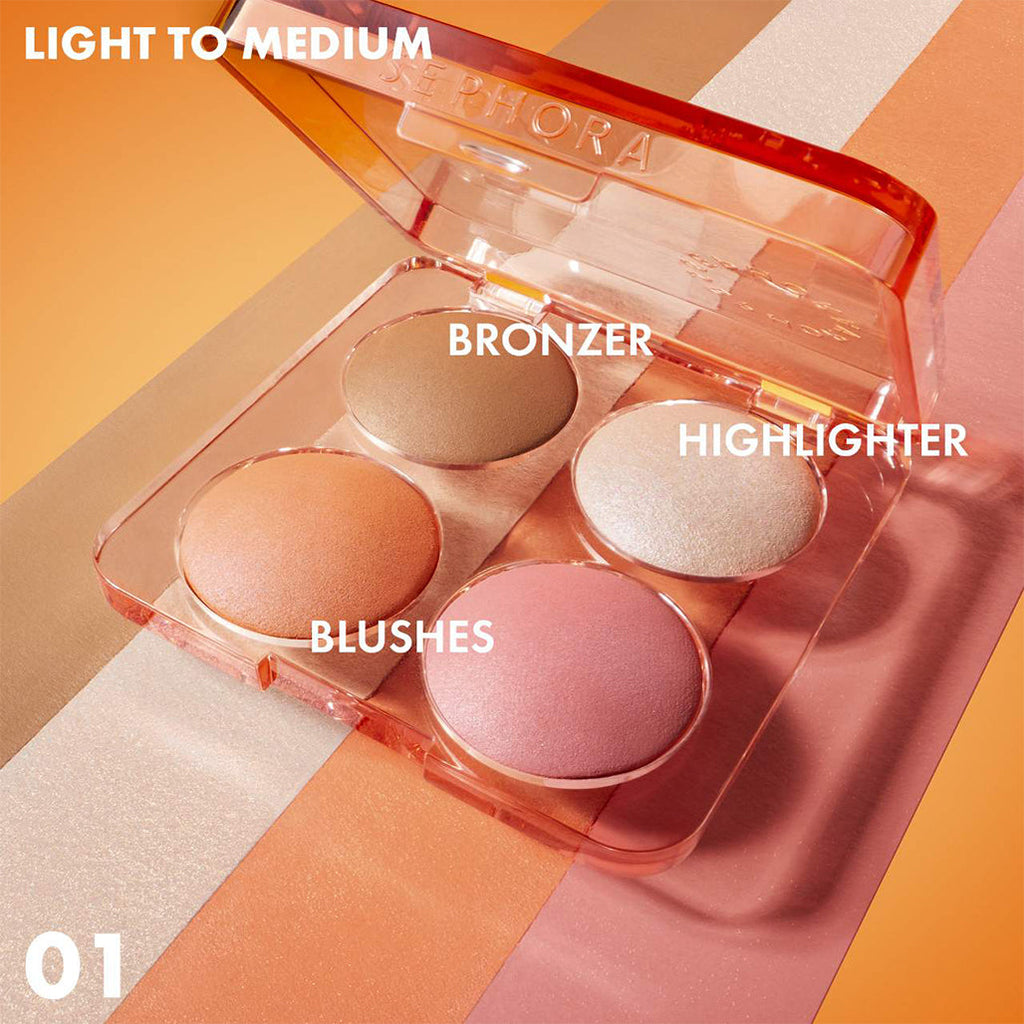 Sephora Colorful Face Bronzer, Blush & Highlighter Palette