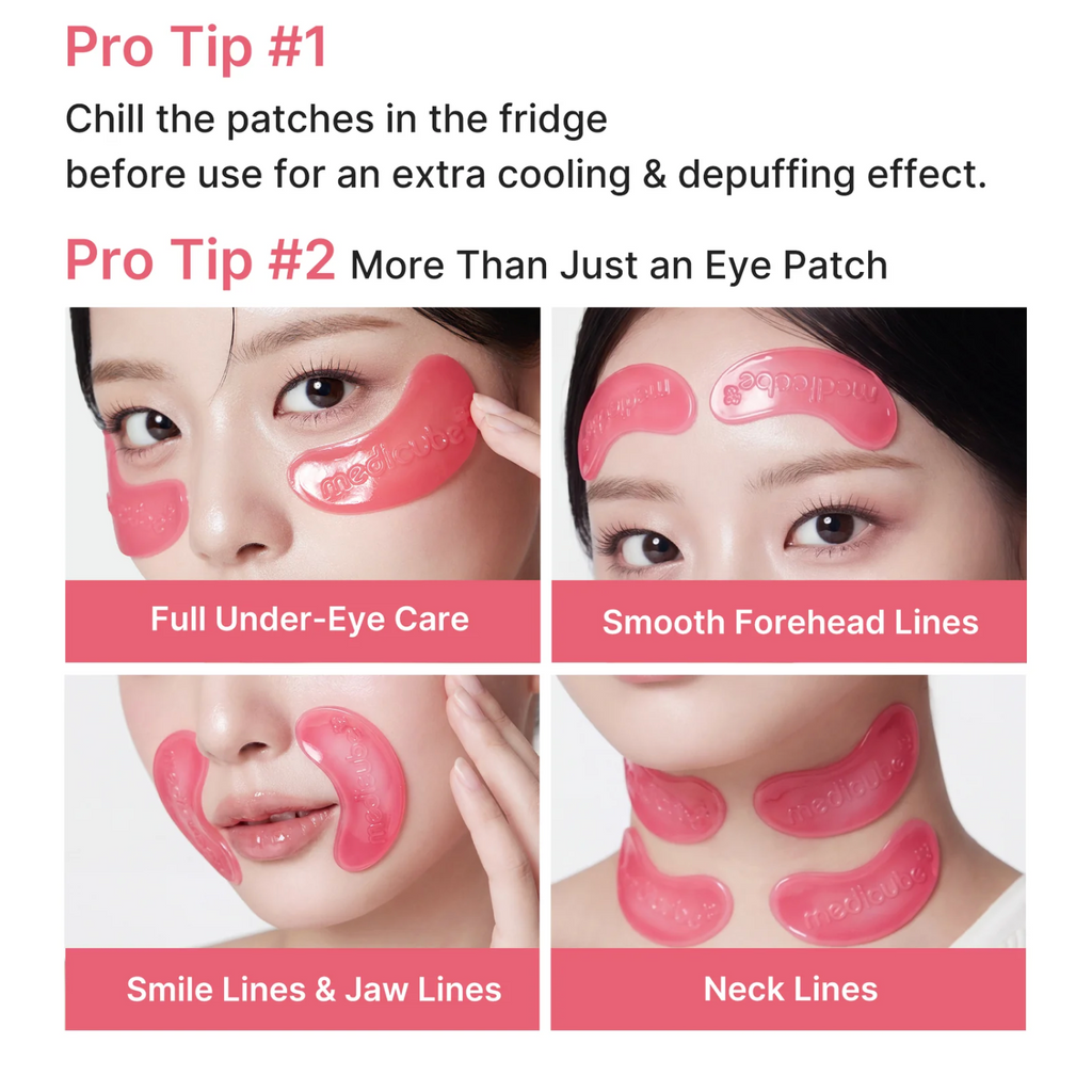 Medicube PDRN Pink Collagen Jelly Eye Mask – 28 Pairs