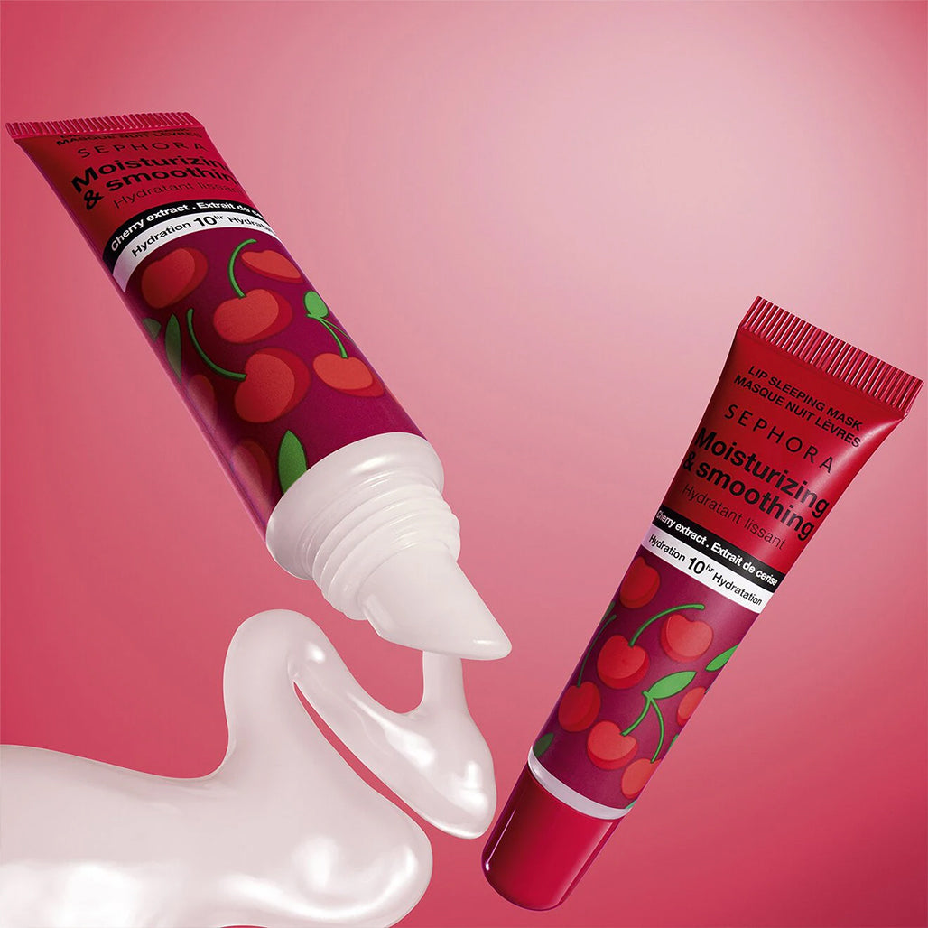 Sephora Cherry Lip Care Set – Hydrating Lip Butter, Lip Mask & Sleeping Mask Trio