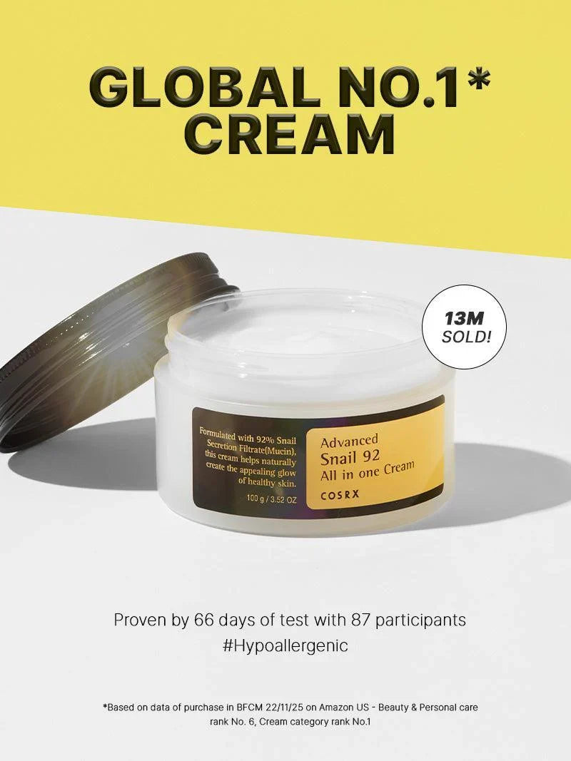 COSRX Advanced Snail 92 All In One Cream – 100ml