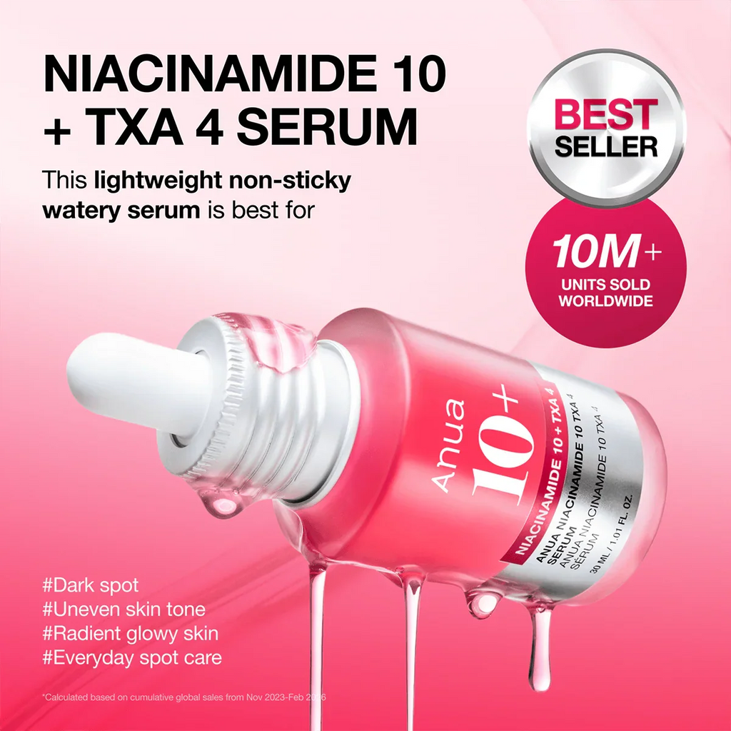 Anua Niacinamide 10% + TXA 4% Serum for Brightening & Dark Spot Care