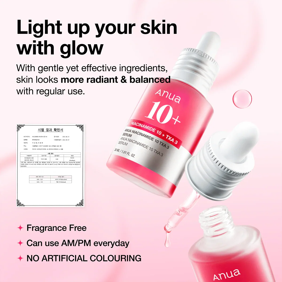 Anua Niacinamide 10% + TXA 4% Serum for Brightening & Dark Spot Care