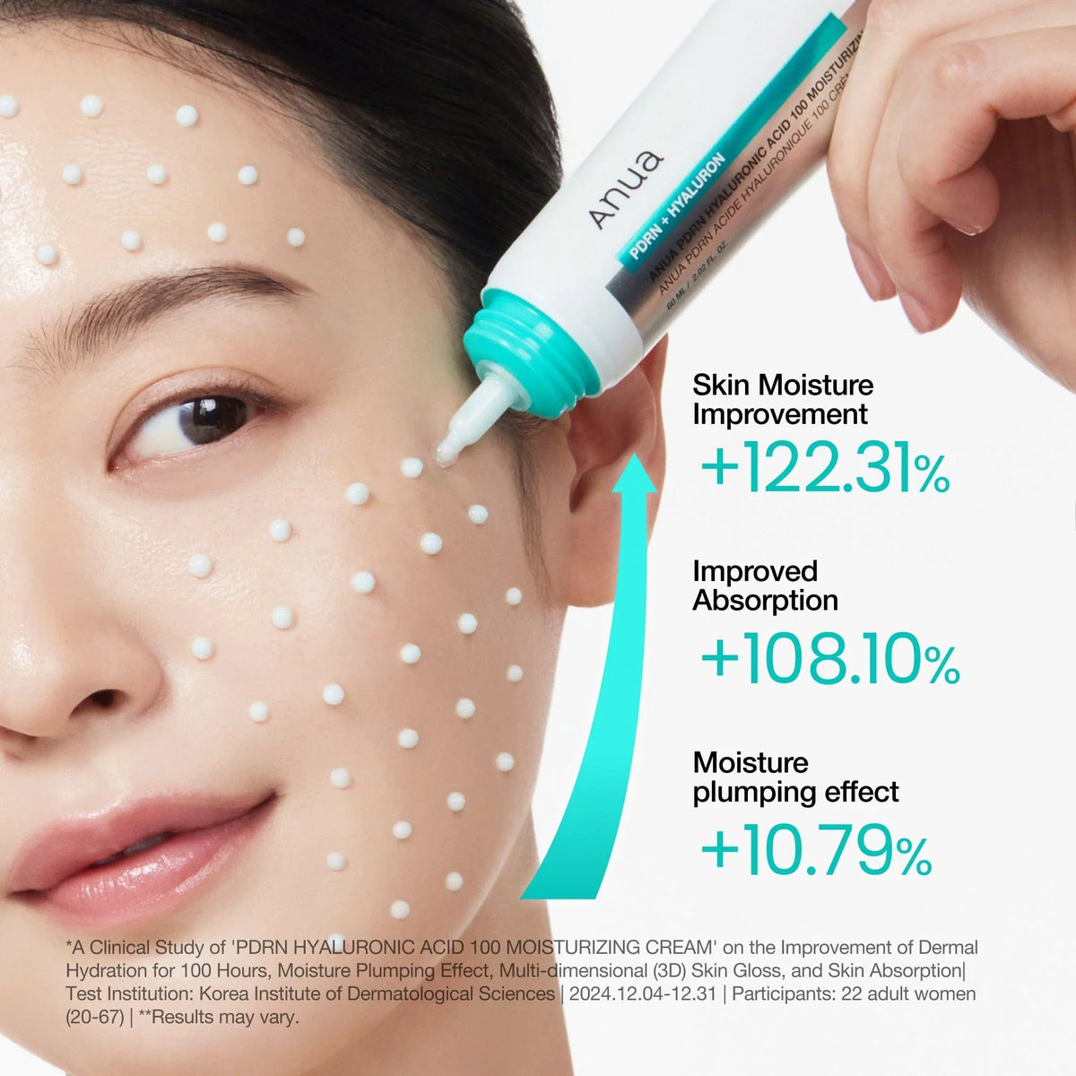 Anua PDRN Hyaluronic Acid 100 Moisturizing Cream