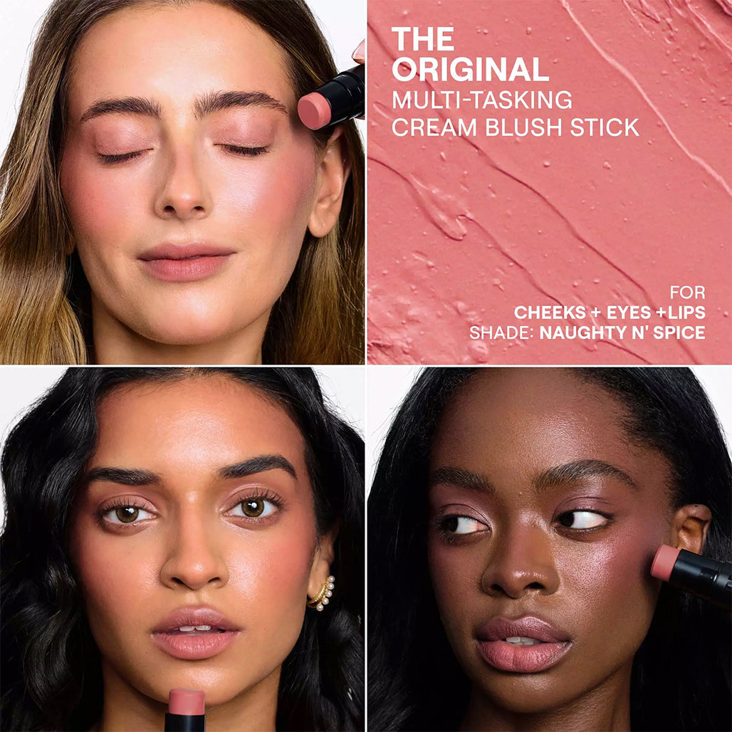 NUDESTIX Rose Glow Skin Set – Limited Edition Cream Blush & Glow Highlight Stick Duo