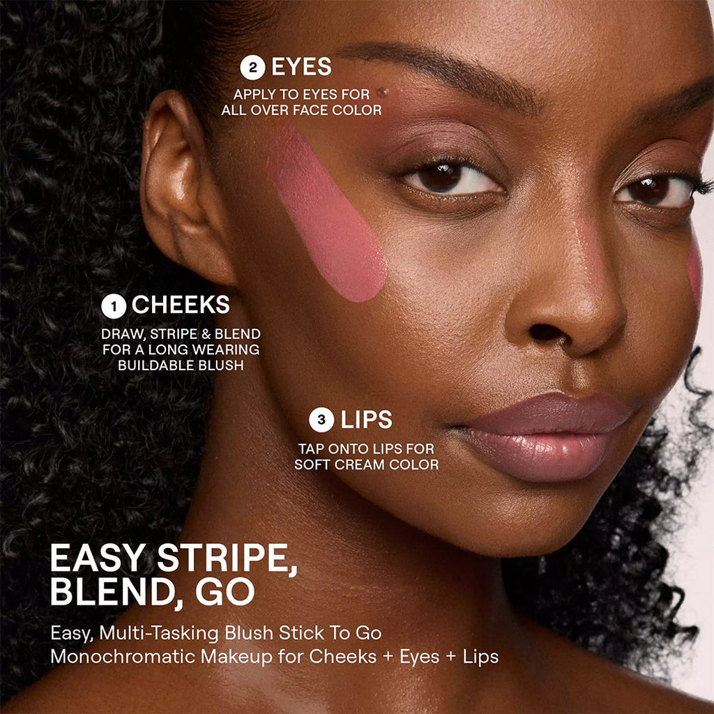NUDESTIX Rose Glow Skin Set – Limited Edition Cream Blush & Glow Highlight Stick Duo